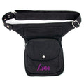 Nijens Hüfttasche Hannover - Bauchtasche -schwarz- mit Wunschname - Tierisch tolle Geschenke