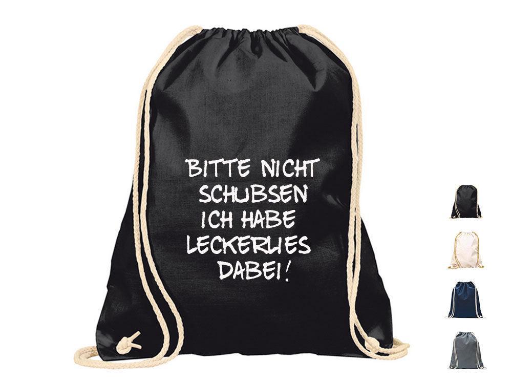 Turnbeutel Hundespruch: Bitte nicht schubsen-Tierisch tolle Geschenke