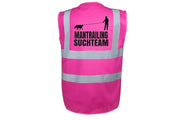 Classic Warnweste Mantrailing - Sicherheitsweste für Hundetraining personalisiert