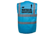 Classic Warnweste Mantrailing - personalisierte Hundesportweste neongelb mit Motiv