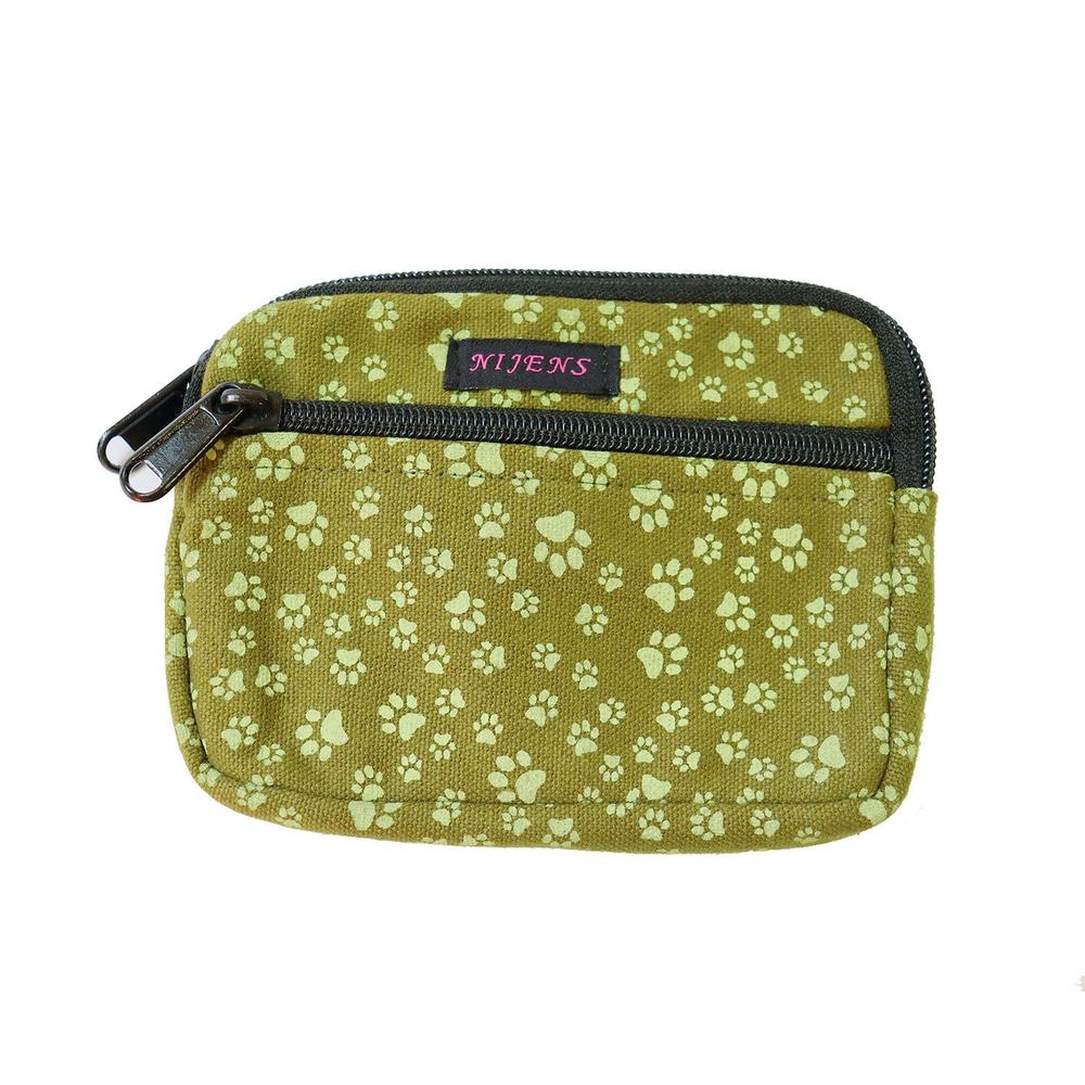 Nijens Portemonnaie groß Pfote -oliv- - Tierisch tolle Geschenke