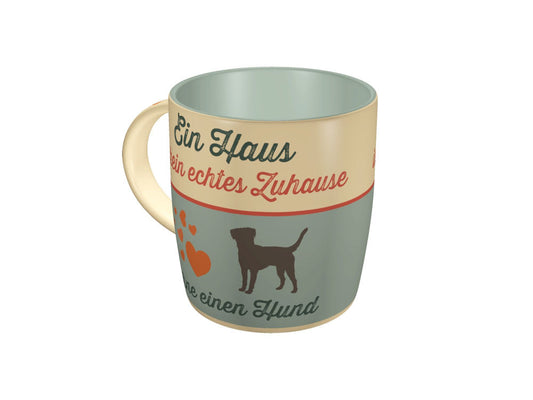 Pfotenschild Tasse: Ein Haus ist kein echtes Zuhause-Pfotenschild-Tierisch-tolle-Geschenke