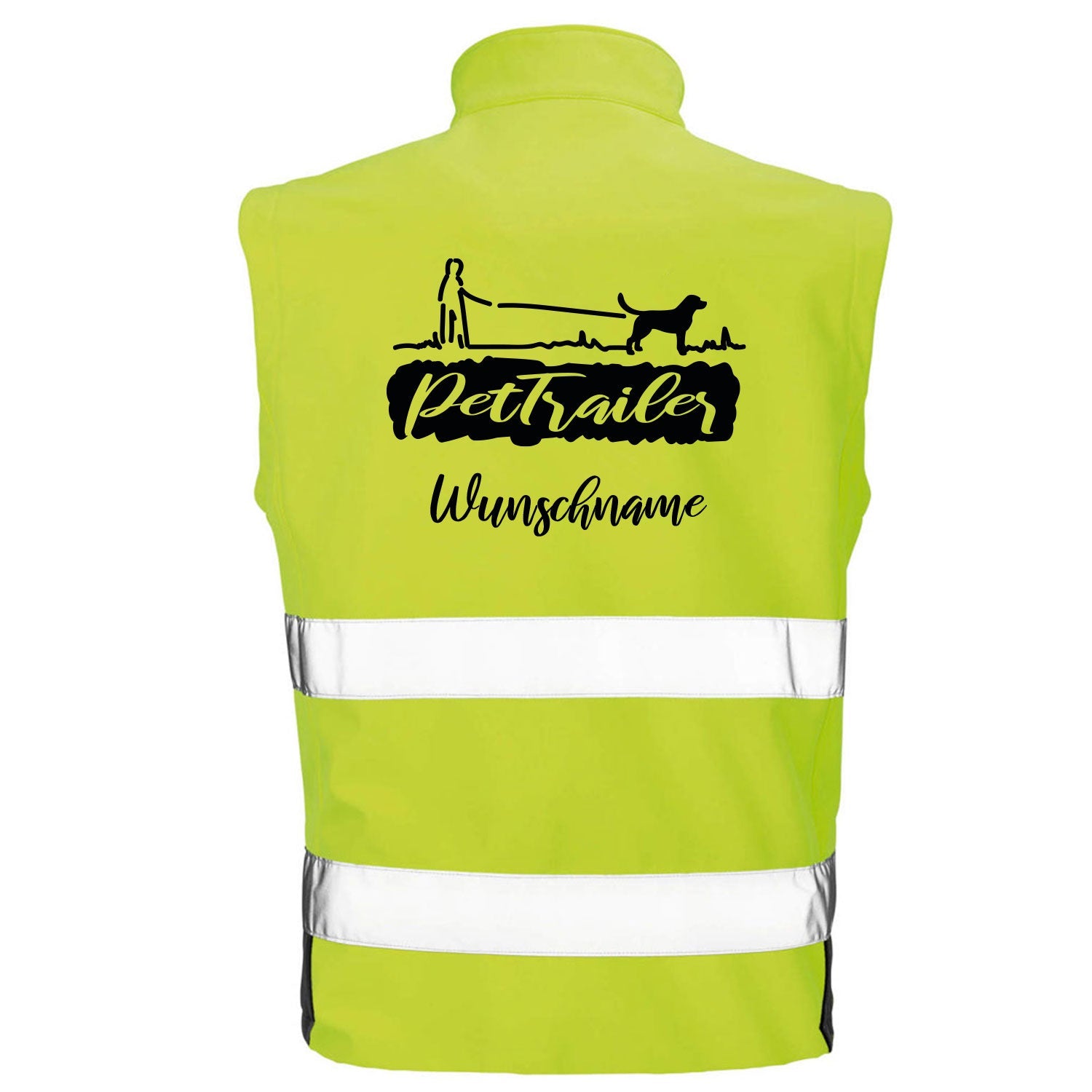 Hundesport Safety Softshell Warnweste Sicherheitsweste: Pettrailer 2-Tierisch-tolle Geschenke-Tierisch-tolle-Geschenke