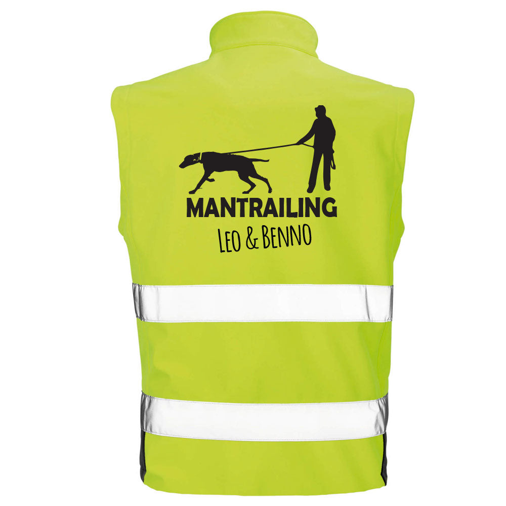 Hundesport Safety Softshell Warnweste Sicherheitsweste: Mantrailing 8-Tierisch-tolle Geschenke-Tierisch-tolle-Geschenke