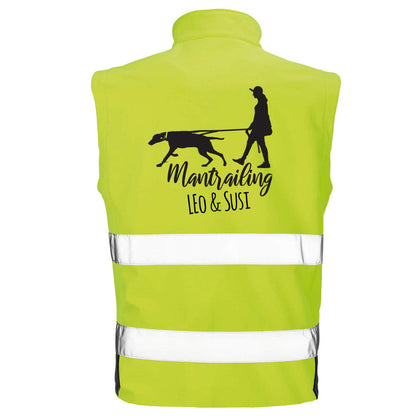 Hundesport Safety Softshell Warnweste Sicherheitsweste: Mantrailing 7-Tierisch-tolle Geschenke-Tierisch-tolle-Geschenke