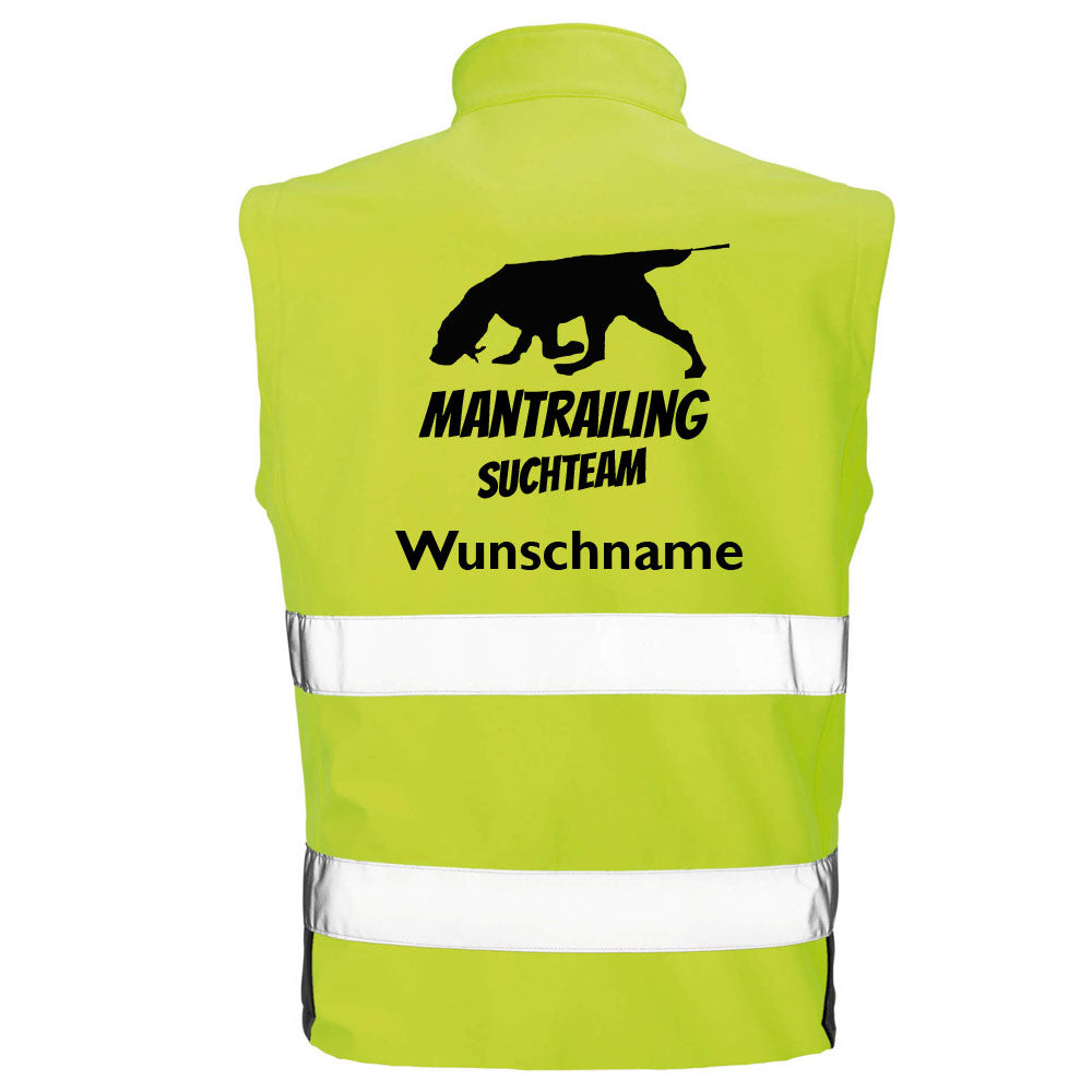 Hundesport Safety Softshell Warnweste Sicherheitsweste: Mantrailing 6-Tierisch-tolle Geschenke-Tierisch-tolle-Geschenke