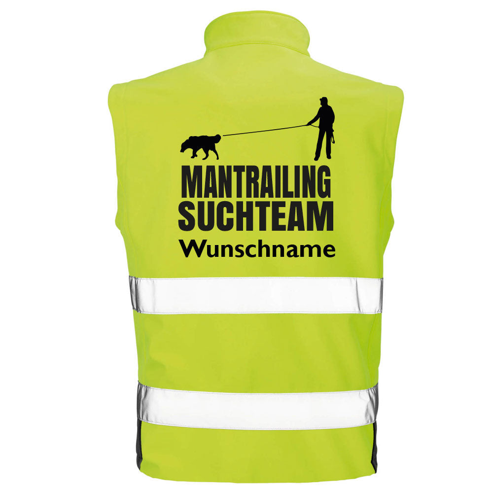 Hundesport Safety Softshell Warnweste Sicherheitsweste: Mantrailing 3-Tierisch-tolle Geschenke-Tierisch-tolle-Geschenke