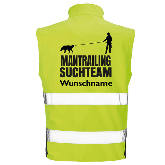 Hundesport Safety Softshell Warnweste Sicherheitsweste: Mantrailing 3-Tierisch-tolle Geschenke-Tierisch-tolle-Geschenke