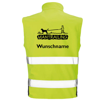 Hundesport Safety Softshell Warnweste Sicherheitsweste: Mantrailing 2-Tierisch-tolle Geschenke-Tierisch-tolle-Geschenke