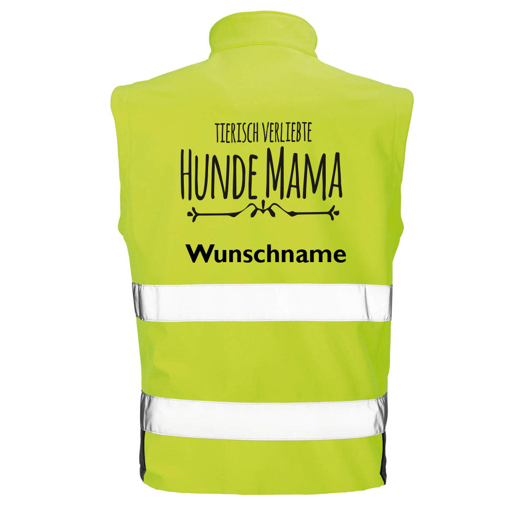 Hundesport Safety Softshell Warnweste Sicherheitsweste: Hundemama-Tierisch-tolle Geschenke-Tierisch-tolle-Geschenke