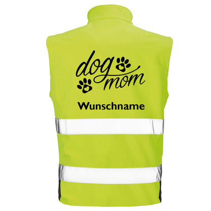 Hundesport Safety Softshell Warnweste Sicherheitsweste: dog mom-Tierisch-tolle Geschenke-Tierisch-tolle-Geschenke