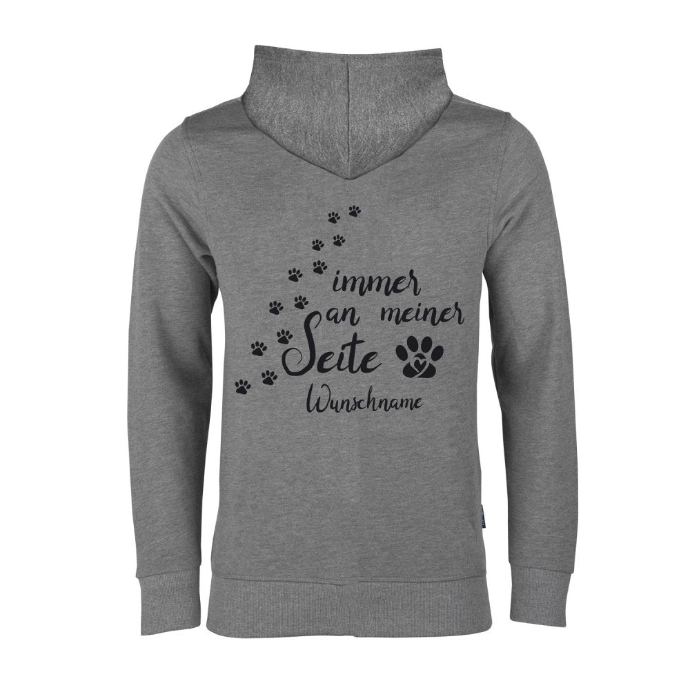 Immer an meiner Seite - Hundefan Hoodie Sweat Jacke-Tierisch-tolle Geschenke-Tierisch-tolle-Geschenke