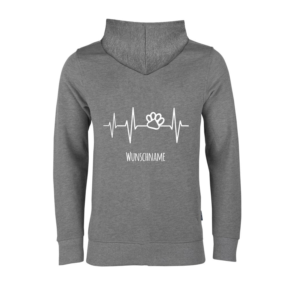 Herz 1 - Hundefan Hoodie Sweat Jacke-Tierisch-tolle Geschenke-Tierisch-tolle-Geschenke