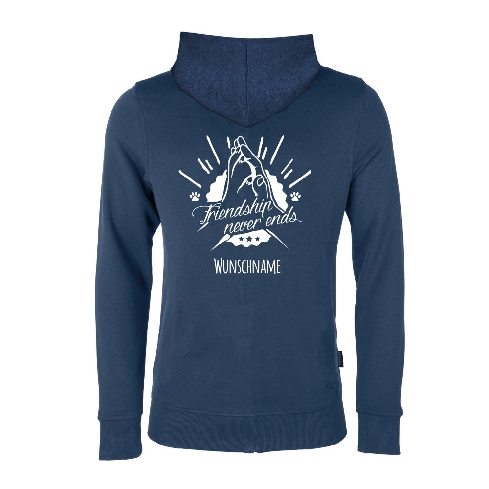 friends forever - Hundefan Hoodie Sweat Jacke-Tierisch-tolle Geschenke-Tierisch-tolle-Geschenke