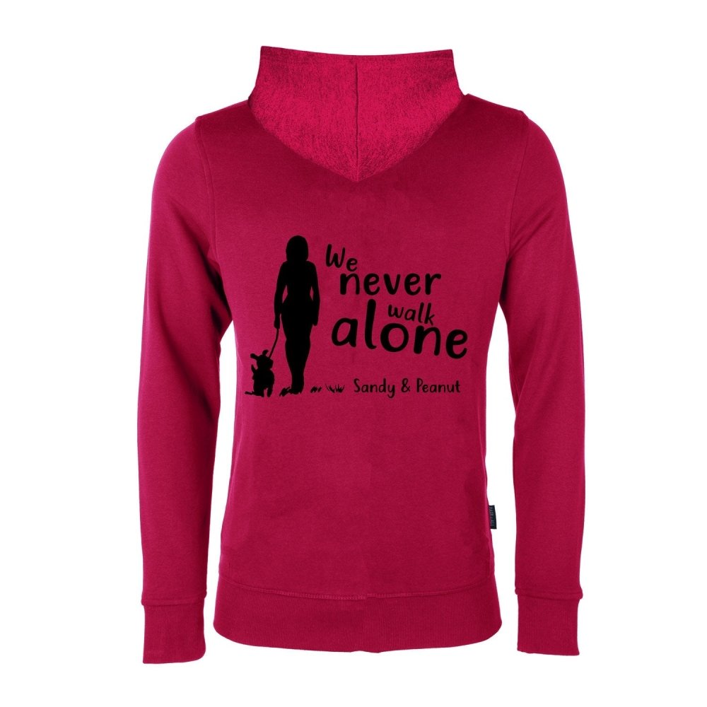 Never walk alone 2 - Hundefan Hoodie Sweat Jacke-Tierisch-tolle Geschenke-Tierisch-tolle-Geschenke
