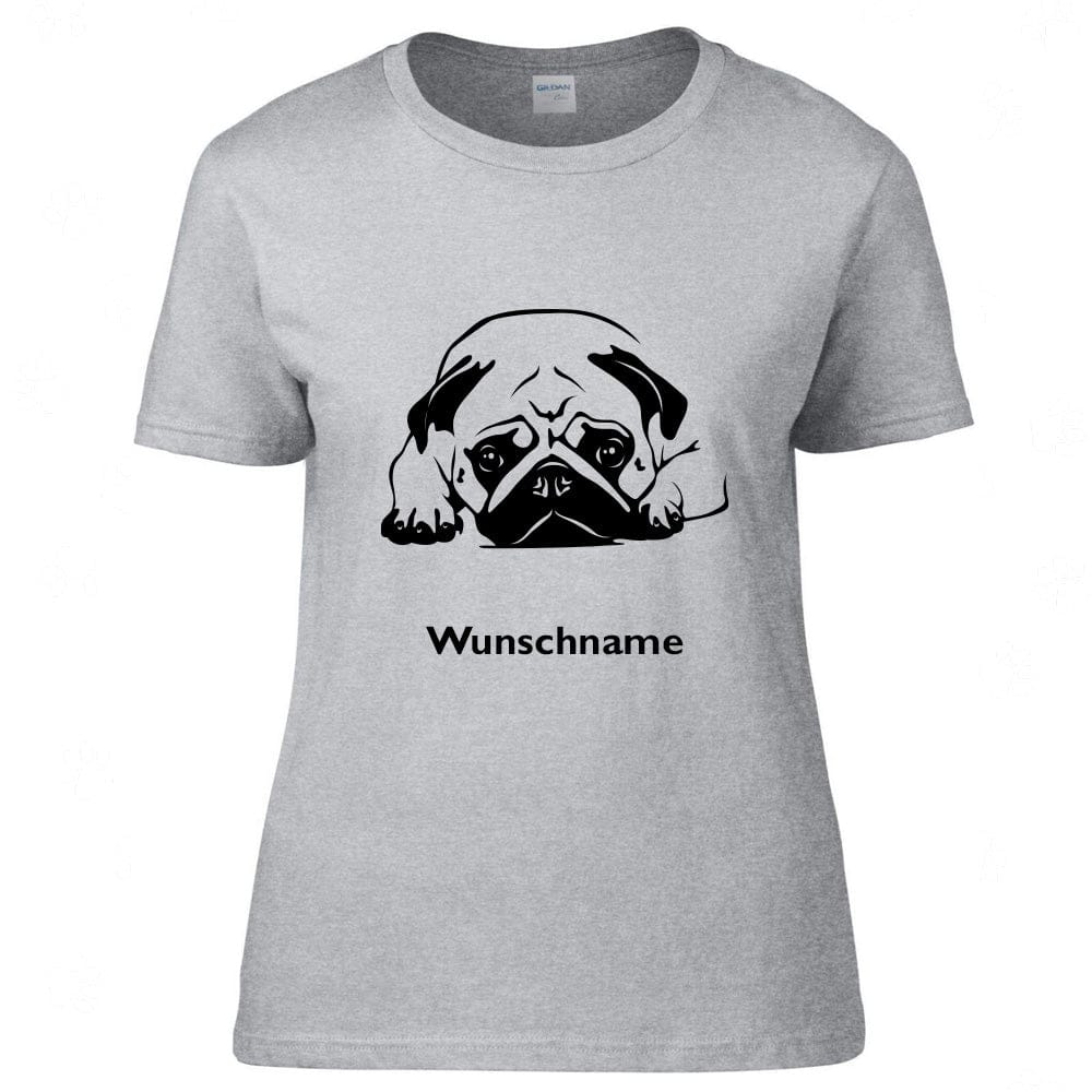 Mops liegend - Hunderasse T-Shirt-Tierisch-tolle Geschenke-Tierisch-tolle-Geschenke
