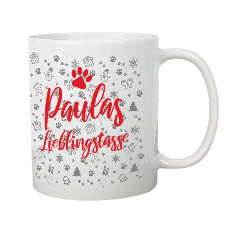 Hundetasse Weihnachten Lieblingstasse mit Wunschname-Tierisch-tolle Geschenke-Tierisch-tolle-Geschenke