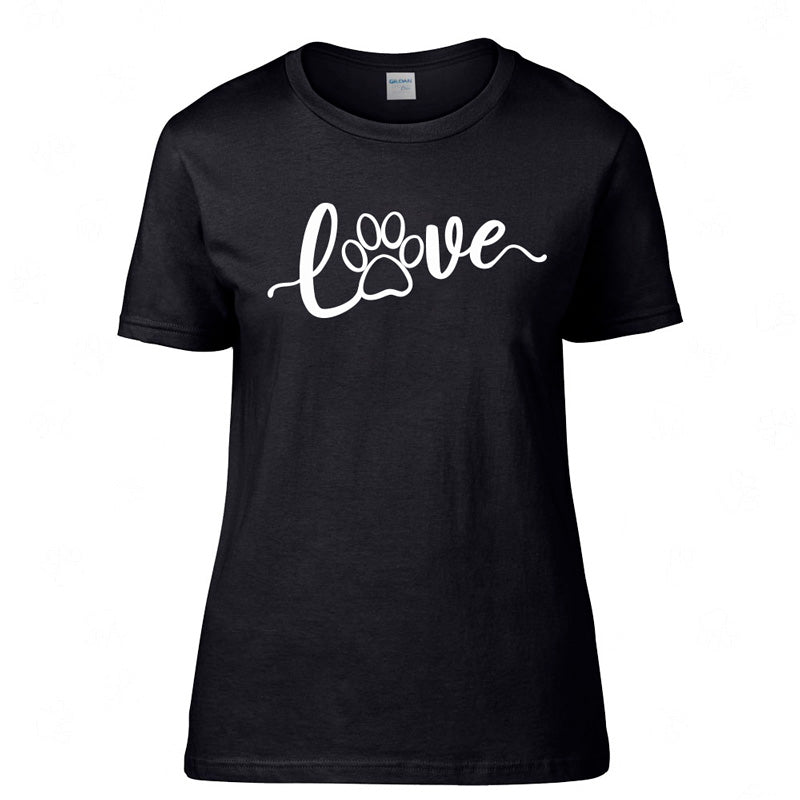 Hundespruch T-Shirt: Paw Love-Tierisch tolle Geschenke-Tierisch-tolle-Geschenke