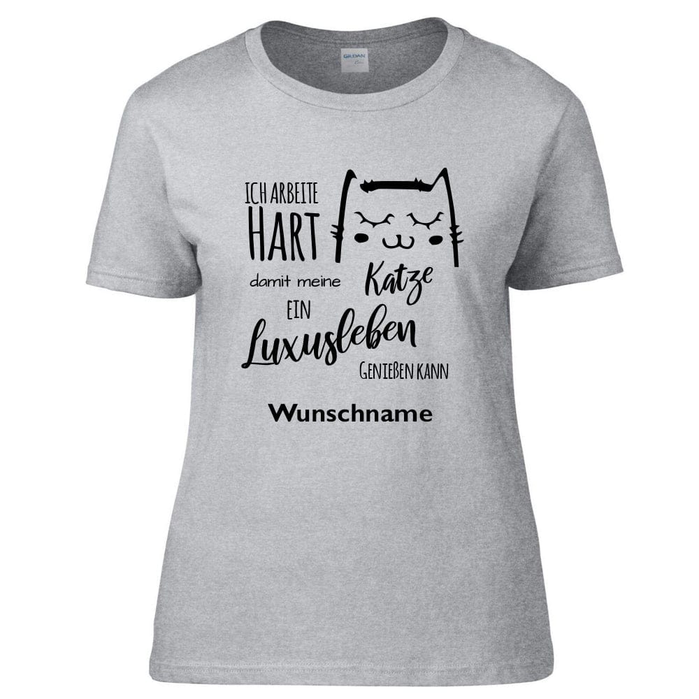 Hundesport T-Shirt Lieblingshund -Ich arbeite hart- Katze 2-Tierisch-tolle Geschenke-Tierisch-tolle-Geschenke