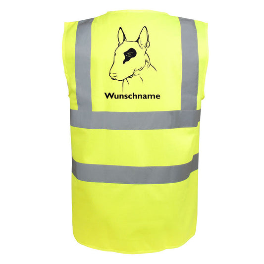 Bullterrier 2 - Hundesport Warnweste Sicherheitsweste mit Hundemotiv-Tierisch-tolle Geschenke-Tierisch-tolle-Geschenke