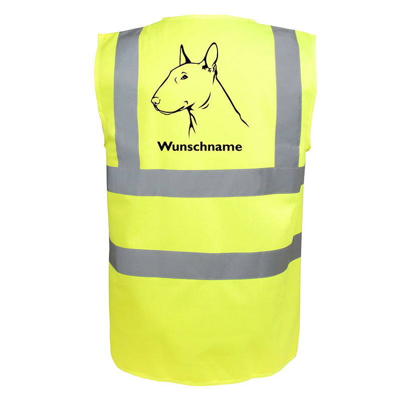 Bullterrier - Hundesport Warnweste Sicherheitsweste mit Hundemotiv-Tierisch-tolle Geschenke-Tierisch-tolle-Geschenke