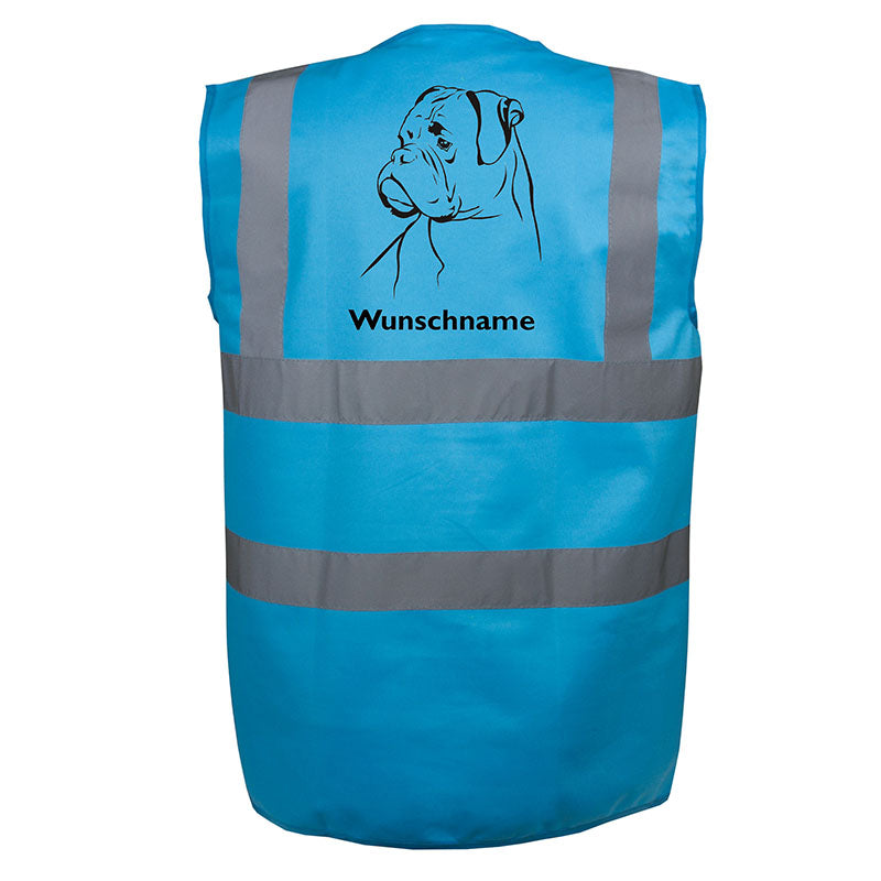 Boxer 3 - Hundesport Warnweste Sicherheitsweste mit Hundemotiv-Tierisch-tolle Geschenke-Tierisch-tolle-Geschenke