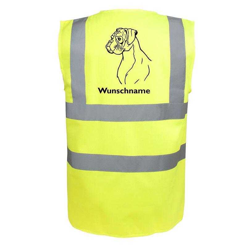 Boxer - Hundesport Warnweste Sicherheitsweste mit Hundemotiv-Tierisch-tolle Geschenke