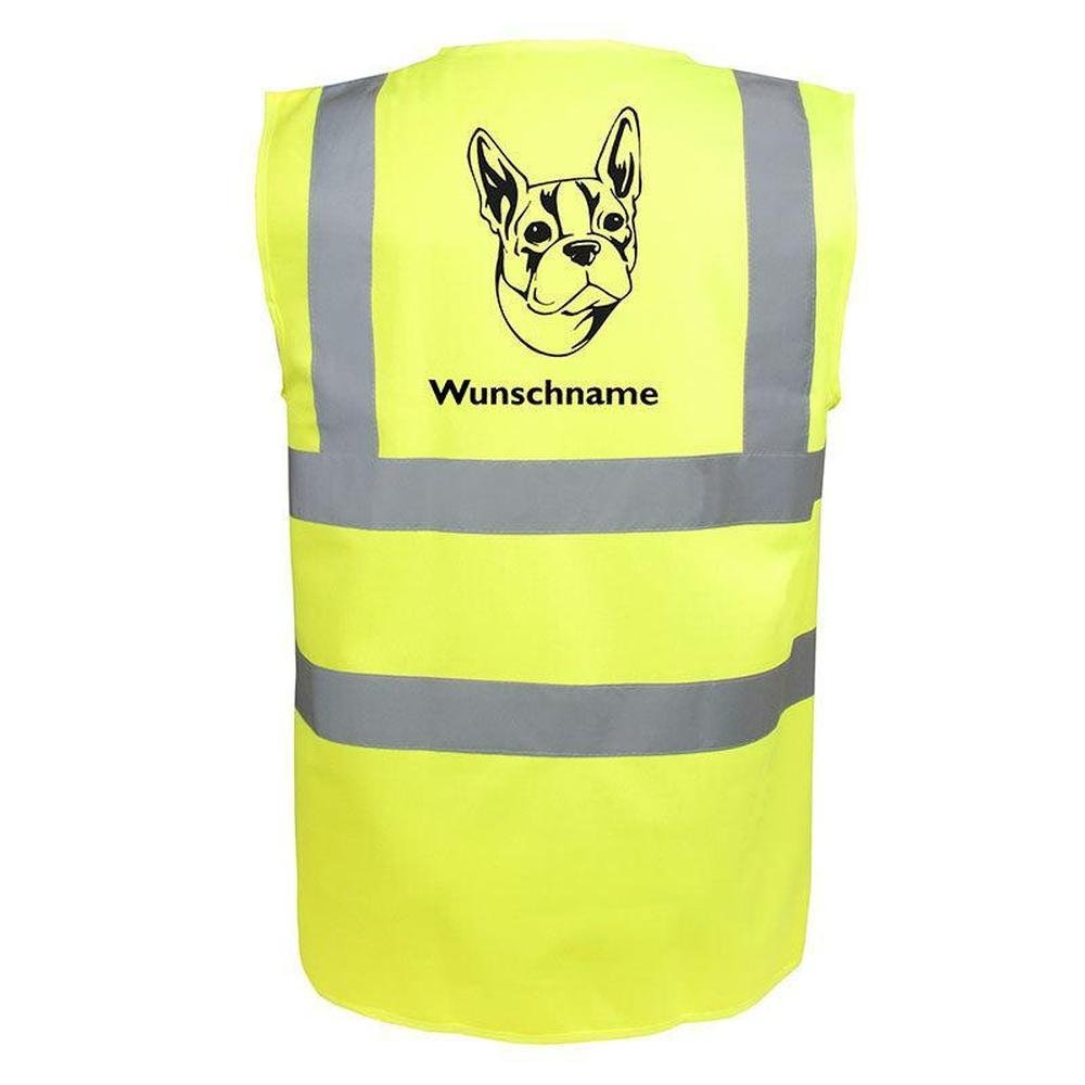 Boston Terrier 2 - Hundesport Warnweste Sicherheitsweste mit Hundemotiv-Tierisch-tolle Geschenke