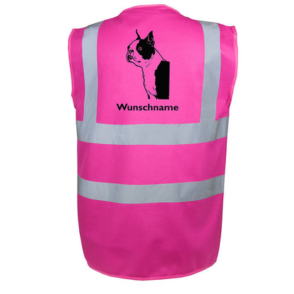 Boston Terrier - Hundesport Warnweste Sicherheitsweste mit Hundemotiv-Tierisch-tolle Geschenke-Tierisch-tolle-Geschenke