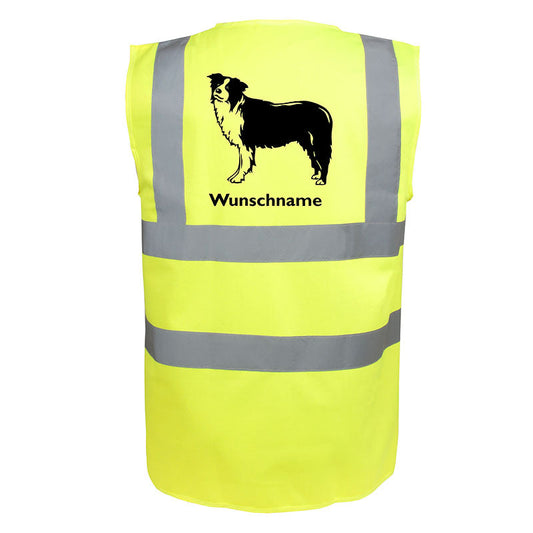 Border Collie 3 - Hundesport Warnweste Sicherheitsweste mit Hundemotiv-Tierisch-tolle Geschenke-Tierisch-tolle-Geschenke