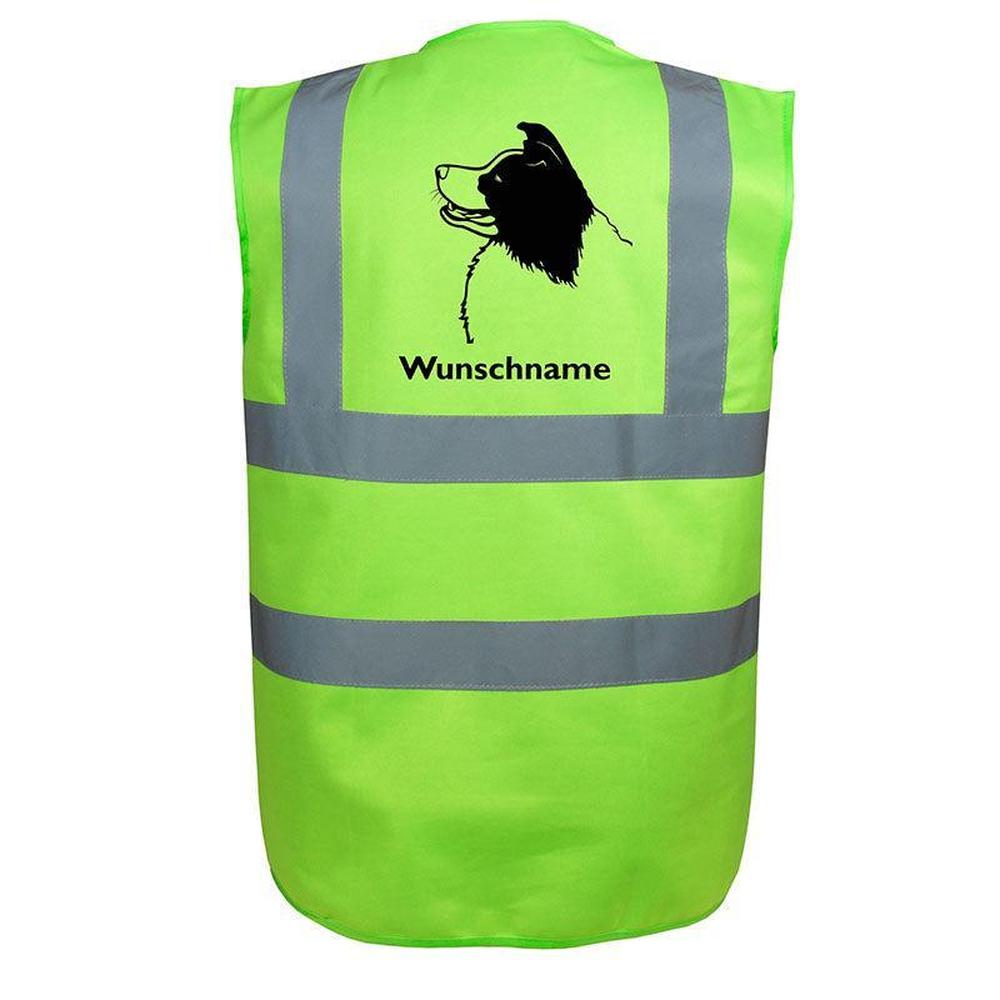 Border Collie 2 - Hundesport Warnweste Sicherheitsweste mit Hundemotiv-Tierisch-tolle Geschenke-Tierisch-tolle-Geschenke