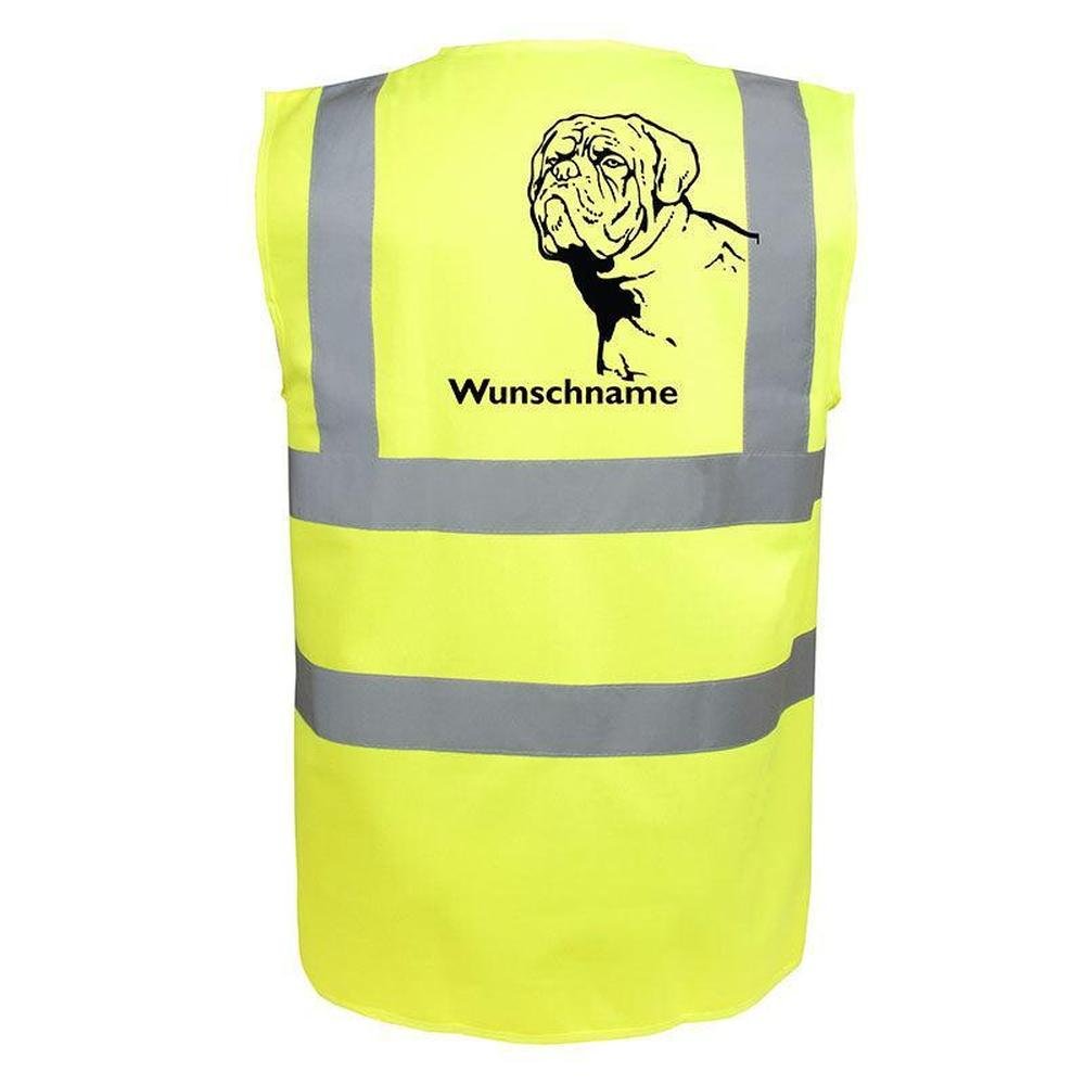 Bordeauxdogge 2 - Hundesport Warnweste Sicherheitsweste mit Hundemotiv-Tierisch-tolle Geschenke
