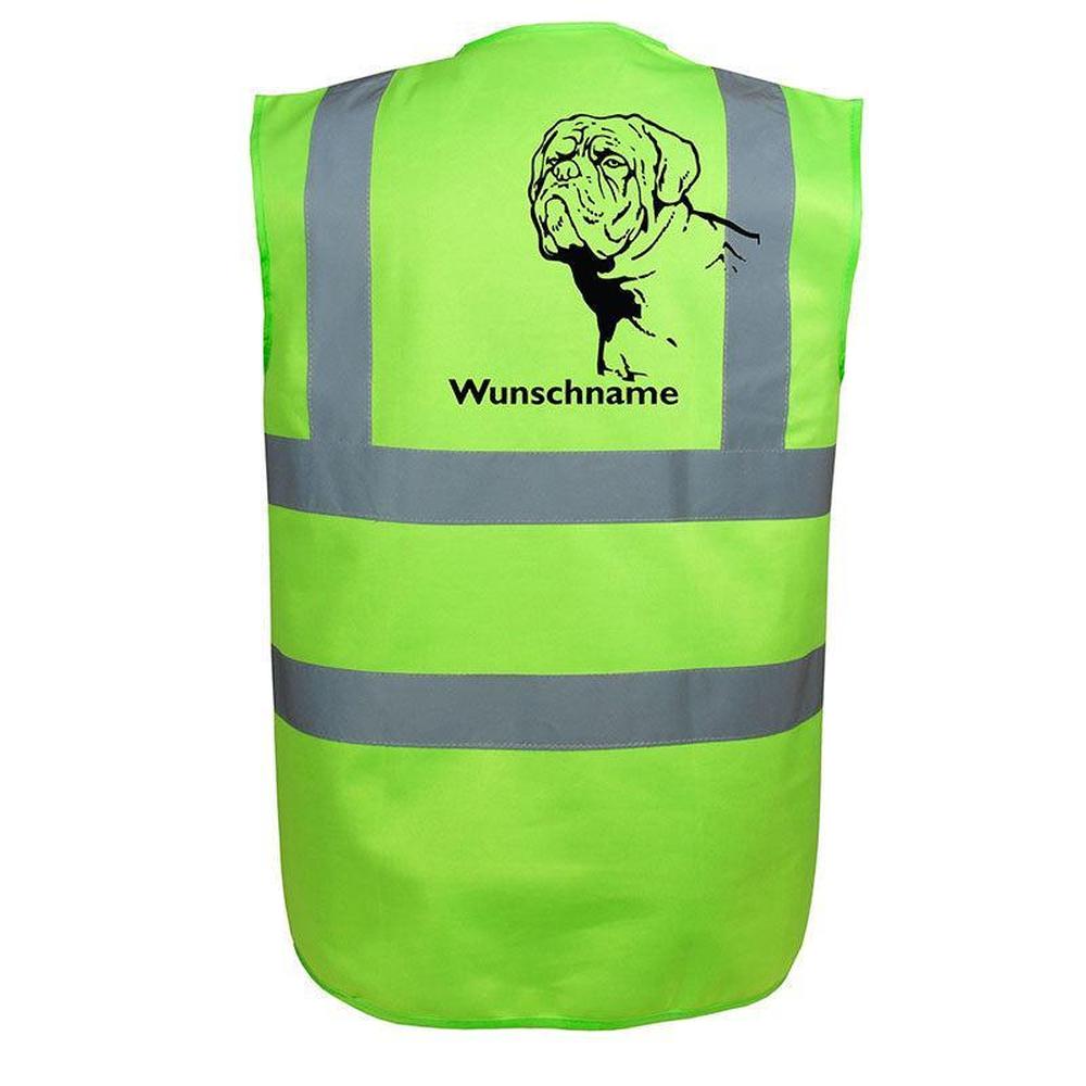 Bordeauxdogge 2 - Hundesport Warnweste Sicherheitsweste mit Hundemotiv-Tierisch-tolle Geschenke-Tierisch-tolle-Geschenke