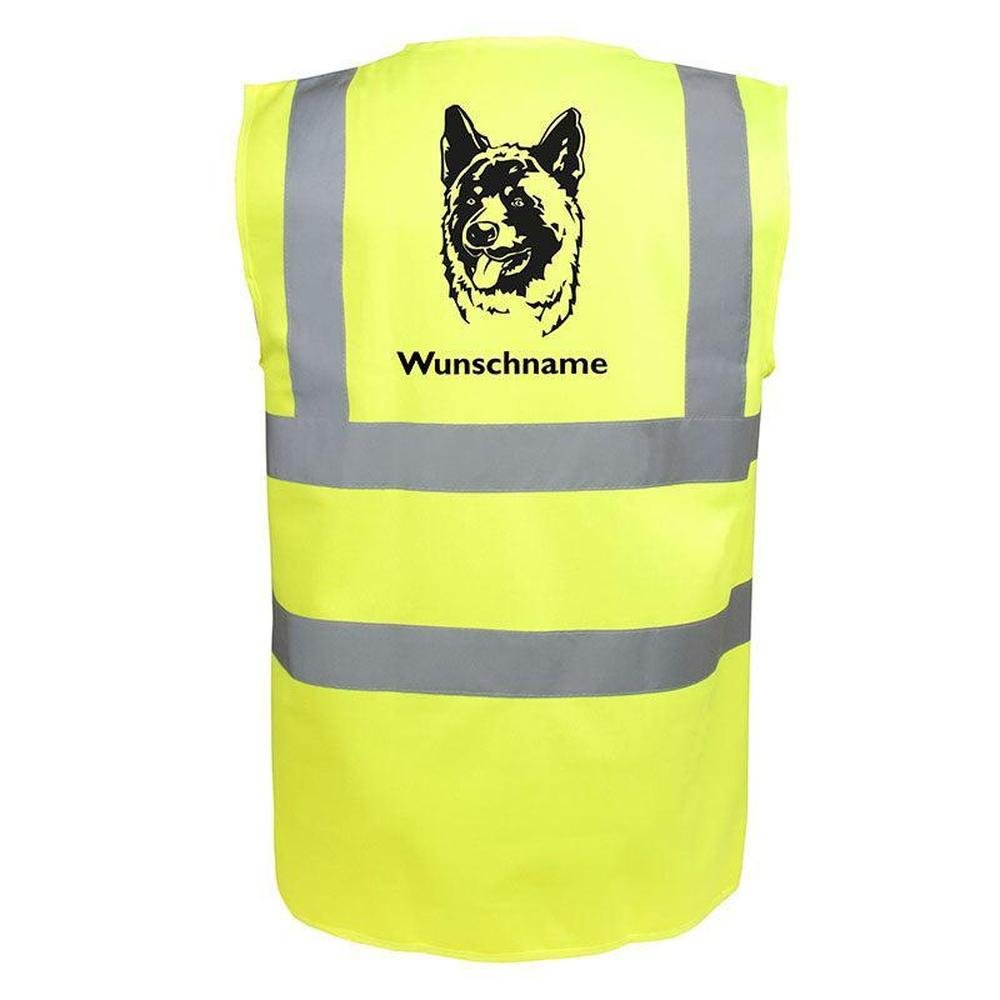 Akita 2 - Hundesport Warnweste Sicherheitsweste mit Hundemotiv-Tierisch-tolle Geschenke