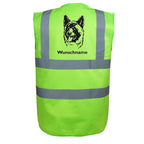 Akita 2 - Hundesport Warnweste Sicherheitsweste mit Hundemotiv-Tierisch-tolle Geschenke-Tierisch-tolle-Geschenke