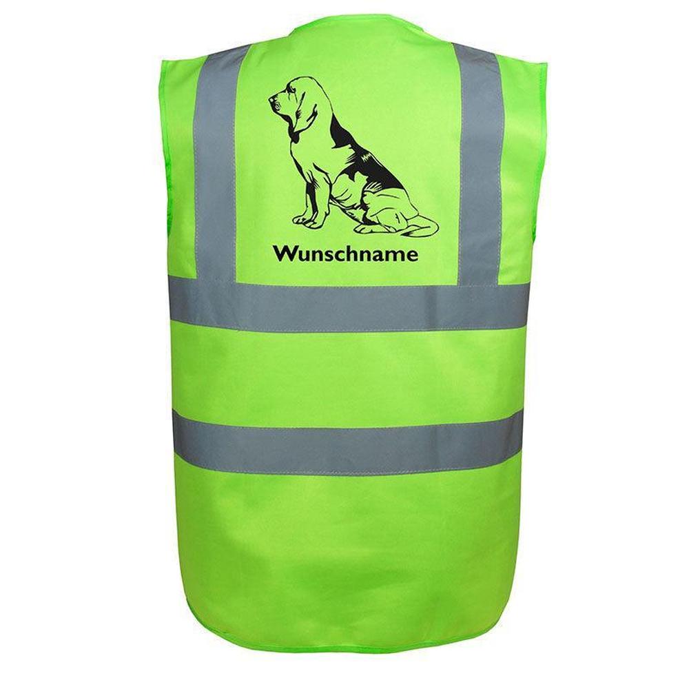 Bloodhound 3 - Hundesport Warnweste Sicherheitsweste mit Hundemotiv-Tierisch-tolle Geschenke-Tierisch-tolle-Geschenke