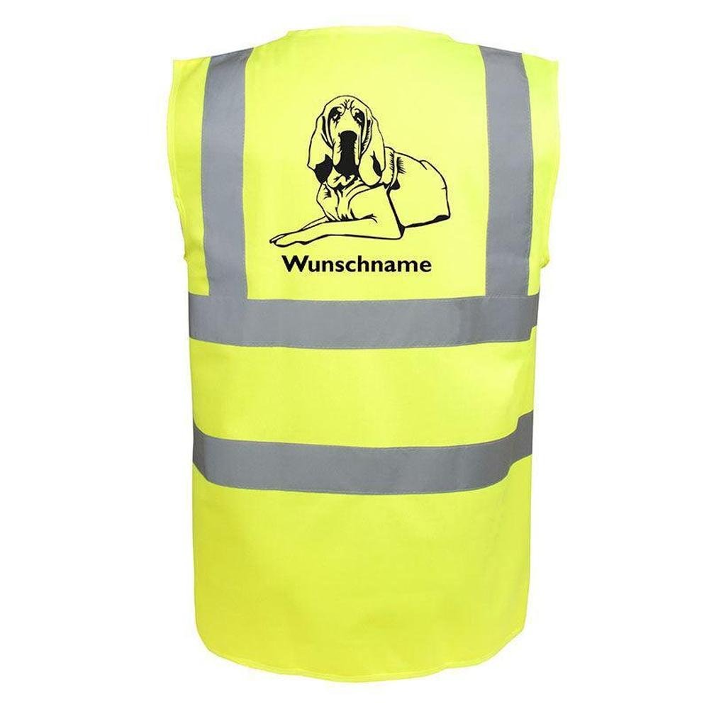 Bloodhound 2 - Hundesport Warnweste Sicherheitsweste mit Hundemotiv-Tierisch-tolle Geschenke