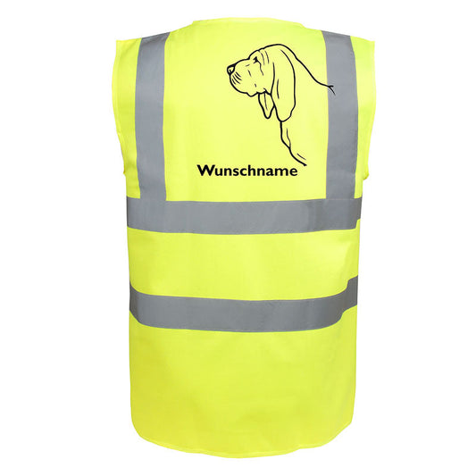 Bloodhound - Hundesport Warnweste Sicherheitsweste mit Hundemotiv-Tierisch-tolle Geschenke-Tierisch-tolle-Geschenke