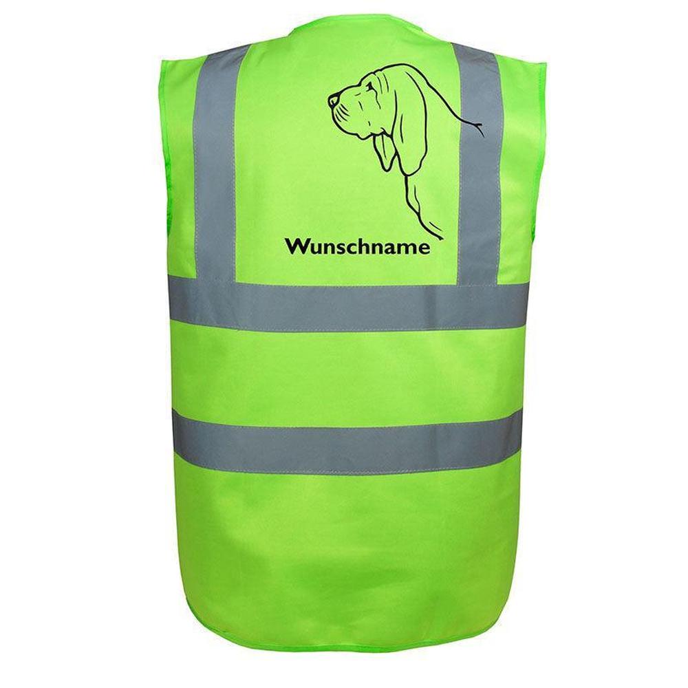Bloodhound - Hundesport Warnweste Sicherheitsweste mit Hundemotiv-Tierisch-tolle Geschenke-Tierisch-tolle-Geschenke