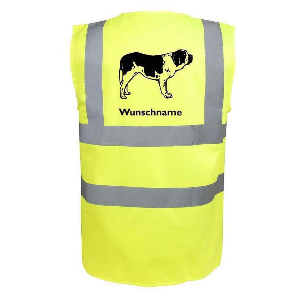 Bernhadiner 3 - Hundesport Warnweste Sicherheitsweste mit Hundemotiv-Tierisch-tolle Geschenke