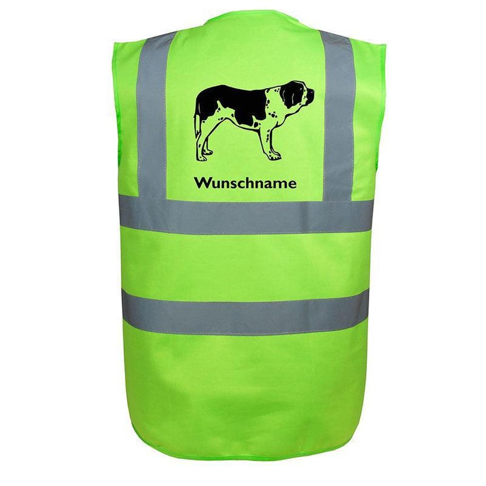 Bernhadiner 3 - Hundesport Warnweste Sicherheitsweste mit Hundemotiv-Tierisch-tolle Geschenke-Tierisch-tolle-Geschenke