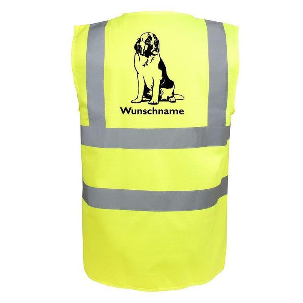 Bernhadiner 2 - Hundesport Warnweste Sicherheitsweste mit Hundemotiv-Tierisch-tolle Geschenke