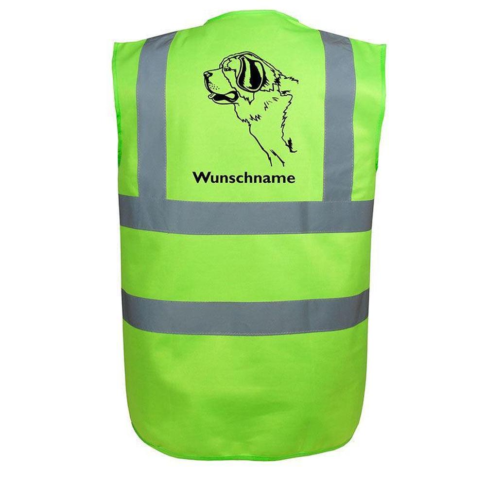 Bernhadiner - Hundesport Warnweste Sicherheitsweste mit Hundemotiv-Tierisch-tolle Geschenke-Tierisch-tolle-Geschenke