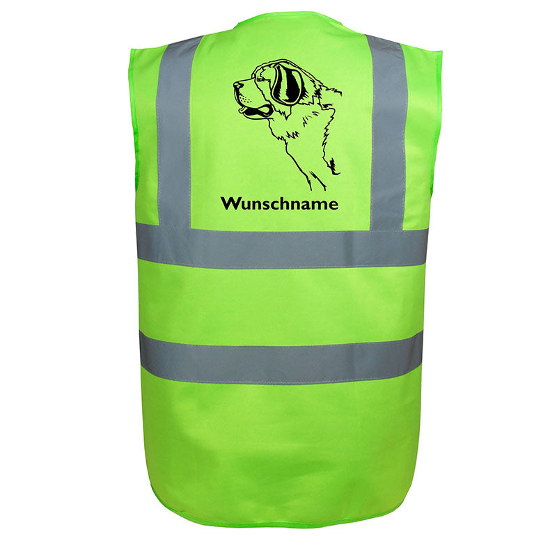 Bernhadiner - Hundesport Warnweste Sicherheitsweste mit Hundemotiv-Tierisch-tolle Geschenke-Tierisch-tolle-Geschenke