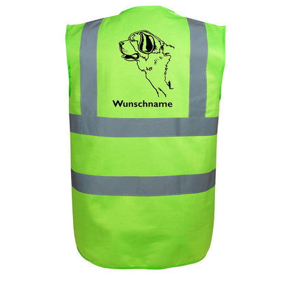 Bernhadiner - Hundesport Warnweste Sicherheitsweste mit Hundemotiv-Tierisch-tolle Geschenke-Tierisch-tolle-Geschenke