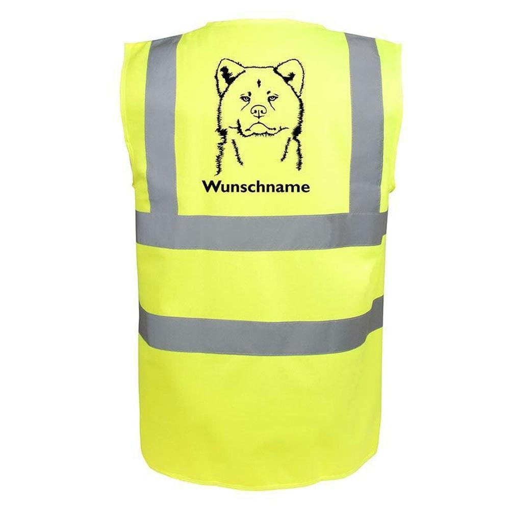 Akita - Hundesport Warnweste Sicherheitsweste mit Hundemotiv-Tierisch-tolle Geschenke