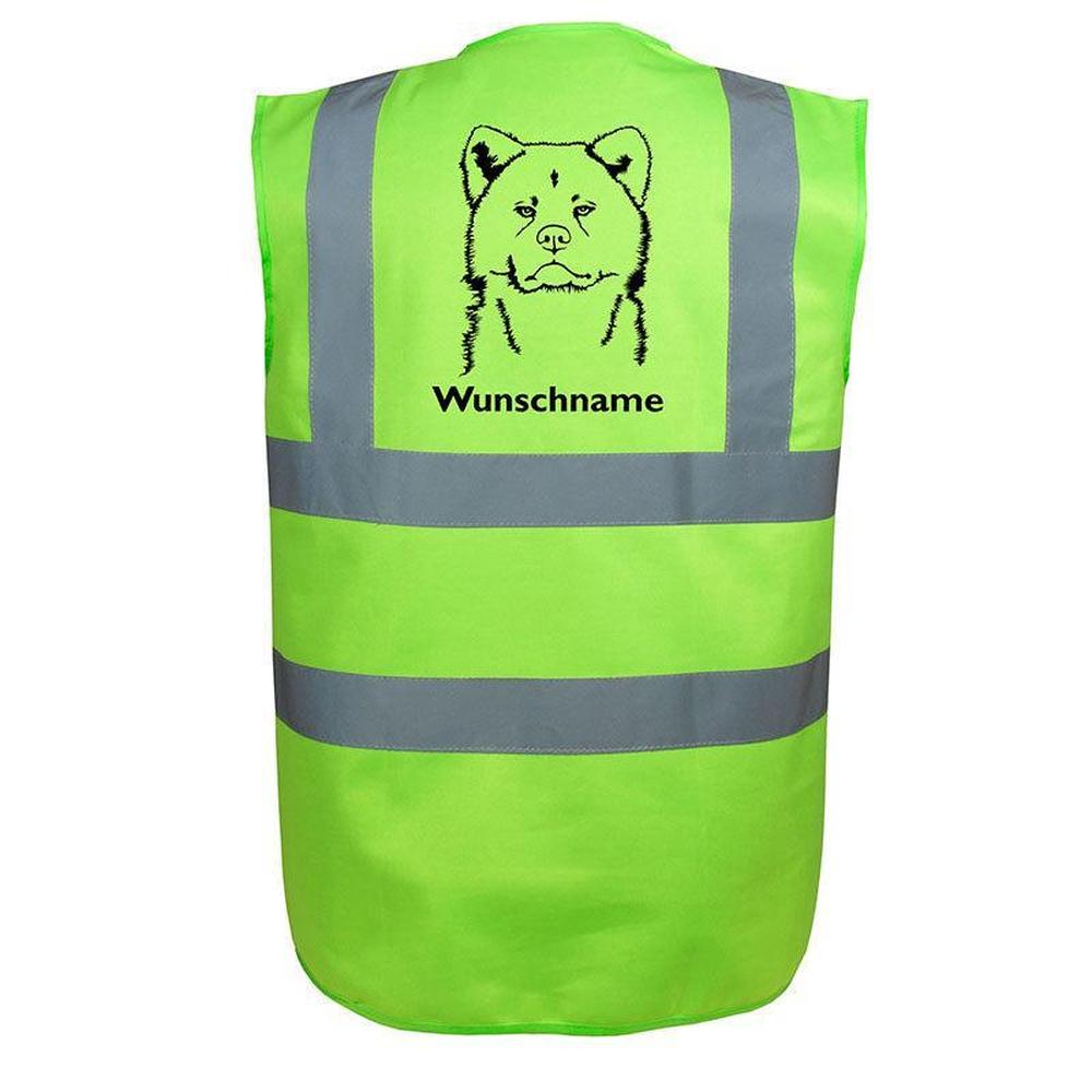 Akita - Hundesport Warnweste Sicherheitsweste mit Hundemotiv-Tierisch-tolle Geschenke-Tierisch-tolle-Geschenke