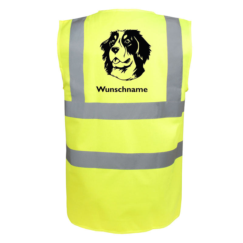 Berner Sennenhund 5 - Hundesport Warnweste Sicherheitsweste mit Hundemotiv-Tierisch-tolle Geschenke-Tierisch-tolle-Geschenke