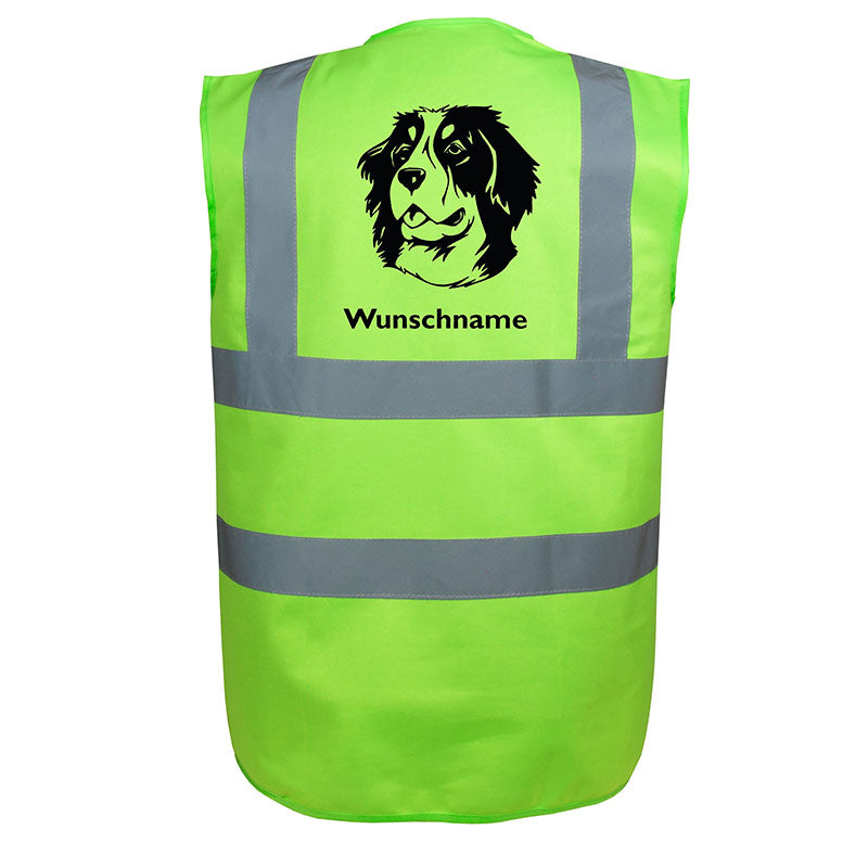 Berner Sennenhund 5 - Hundesport Warnweste Sicherheitsweste mit Hundemotiv-Tierisch-tolle Geschenke-Tierisch-tolle-Geschenke