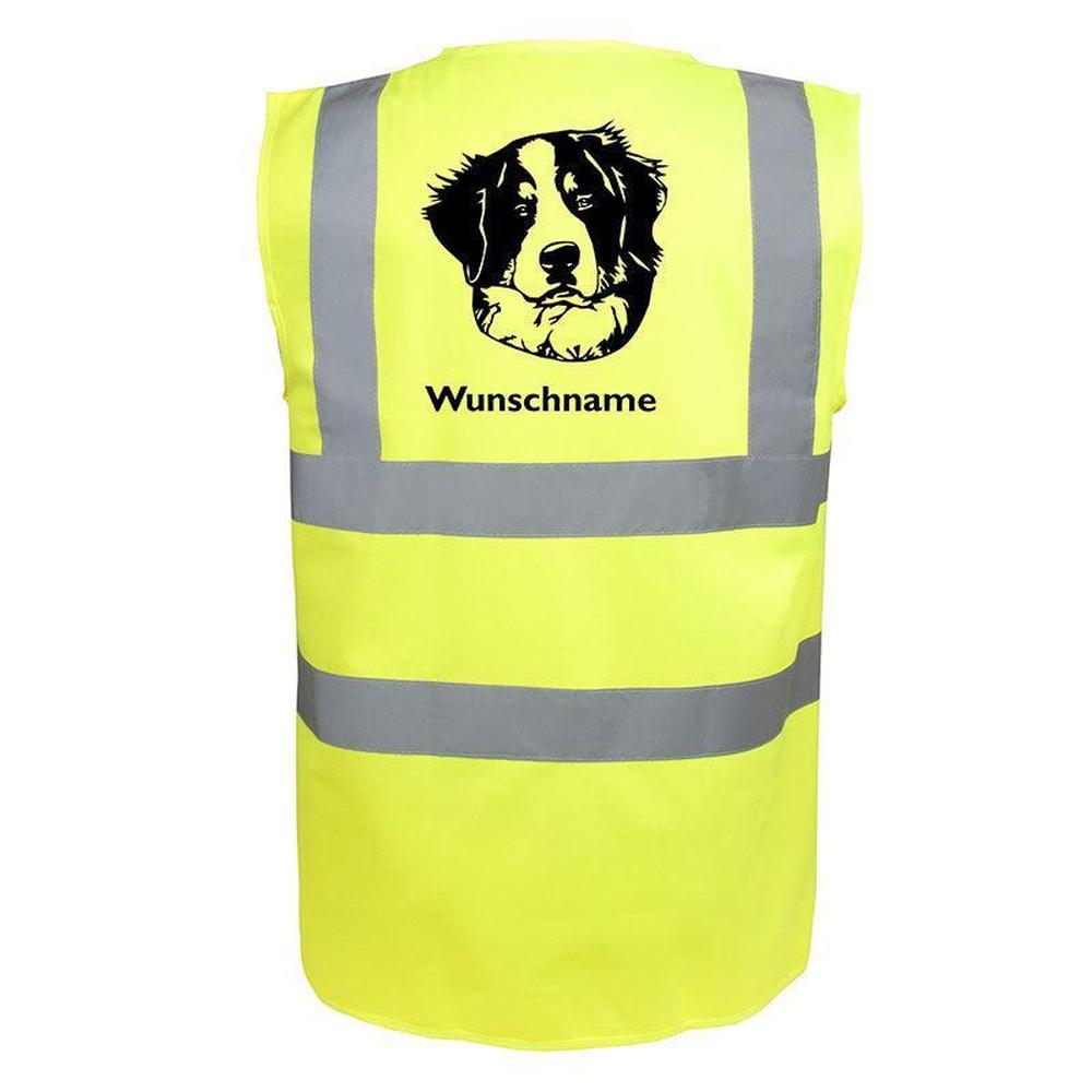 Berner Sennenhund 4 - Hundesport Warnweste Sicherheitsweste mit Hundemotiv-Tierisch-tolle Geschenke